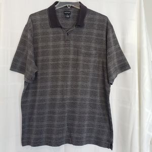 Black VAN HUESEN Short Sleeve Polo Shirt